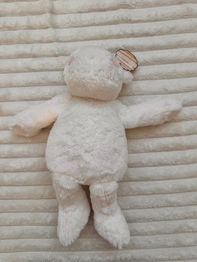 Mumbles White Pink Hippo Plush Soft Only approx. 25 cm. (without legs) MM606 Please see photos