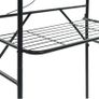 Toilet Rack Black 60x33x174 cm Image 5