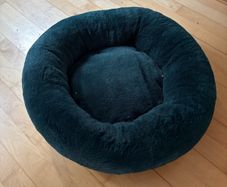 Small Dog Bed Velvet Green