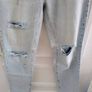 MAN Boohoo unisex distressed denim cotton jeans 34 inch waist and 31 inch leg in very good condition see last two photos for exact measurements FREE STANDARD POSTAGE INCLUDED Image 3