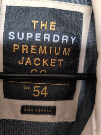 Superdry Premium Trench Coat Cream Size XS EU 36