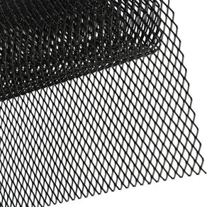 Car Grill Mesh 100 x 33cm, Universal Black Aluminium Alloy Mesh Durable Honeycomb Grille Mesh for Radiator Grilles Bumper Vehicle Openings Body & Hood Vents