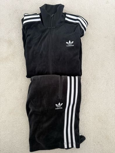 Adidas Originals Velour Tracktop and Shorts