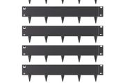 Steel Landscape Edging 5 Packs 39 x 5in Rust-Resistant for Yard Black