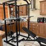 Beautiful Olympic Power Rack + Full Size Integrated Cable System, Olympic Weight, Dumbbells, Bench + Image 7