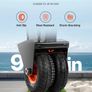 Trailer Dolly, 500lbs Tongue Weight Capacity, 13 inch-23.2 inch Height Adjustable Trailer Mover Dolly, 9-inch Pneumatic Rubber Tire, Manual or Electric Wrench Drive, for Moving RV Trailer Image 5