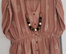 SLOWLOVE blush boho top Sz L (Fit 10-12UK) - 89 (New)
