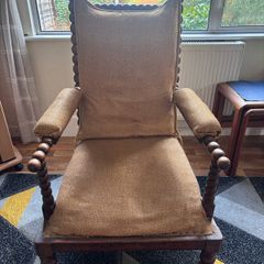 Antique bobbin armchair