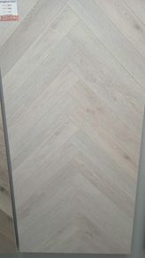 Herringbone laminated flooring