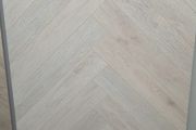 Herringbone laminated flooring