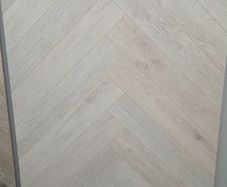 Herringbone laminated flooring