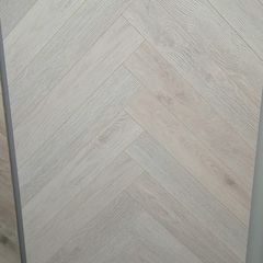 Herringbone laminated flooring