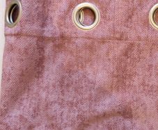 Pink velour eyelet curtains 90x90 inch