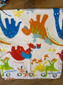 Dino Curtains 66x72 inches 168x183 cm