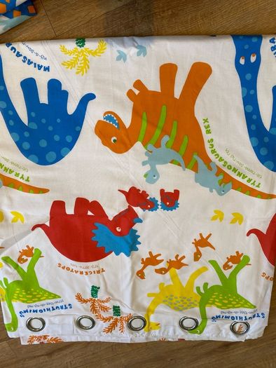 Dino Curtains 66x72 inches 168x183 cm