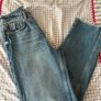 Zara Blue Denim Straight Leg Jeans - Size 8 Image 4