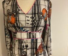 Designer Heidi Higgins' silk top
