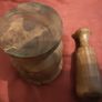 wooden mortar and pedstal Image 2