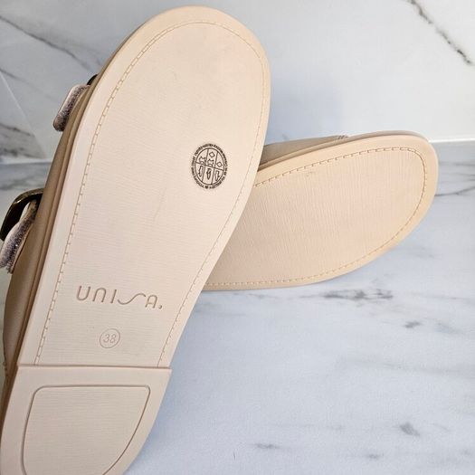 Unisa Cutler NS Butter beige buckle soft leather sandals RRP 115 euro dize UK 5 EU 38  new & boxed