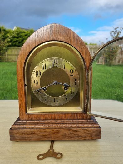 Antique German Junghans mantel (or shelf) clock