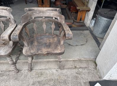 Antique Wooden Chair x 2