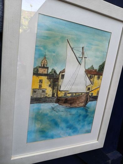 2 x Coastal Watercolour Paintings