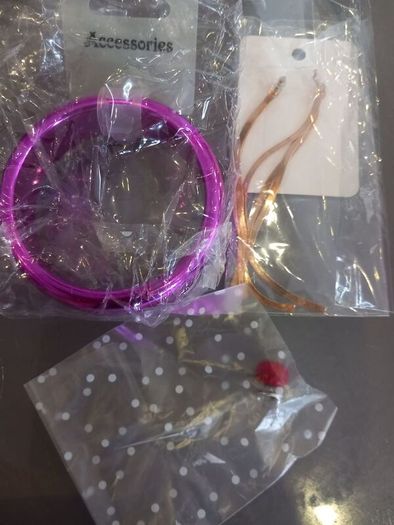 BN bangle earrings brooch