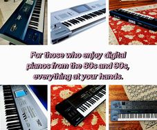 For those who like digital pianos from the 80s 90s and 2000.