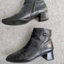 Womans Leather Ankle Boots Image 3