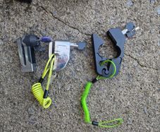 Motorcycle Disc lock and brake lever lock