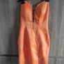 hand made spectacular orange dress size fits xs s worn once Image 2
