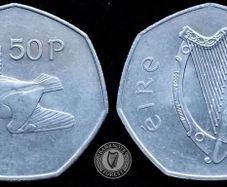 [#322] - Ireland 1979 | Irish 50p | 50 Pence | Woodcock | KM.24