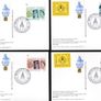 1986 Great Britain The Sixtieth Birthday of Her Majesty The Queen PHQ Postcards used with  Stockholmia 86 Exhibition show with show label cancel Image 2