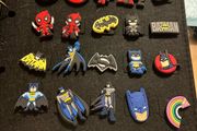 Deadpool / Batman croc charms