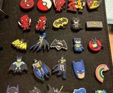 Deadpool / Batman croc charms