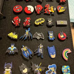 Deadpool / Batman croc charms