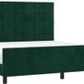 Velvet Bed Frame with Adjustable Headboard Image 3