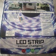 10m LED Colour Changing Lights with remote control