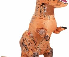 Inflatable Dinosaur Costume for Adult Blow up T-rex Costume Funny Halloween Party Costume Jurassic Dinosaur Cospaly Fancy Dress