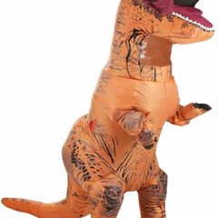 Inflatable Dinosaur Costume for Adult Blow up T-rex Costume Funny Halloween Party Costume Jurassic Dinosaur Cospaly Fancy Dress
