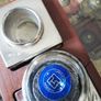 Vintage Italian Silver Laminated Desk Set. Personalised Dr. PL Image 5