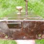 Large 11" x 6" Original Georgian Front Door Lock with Drop Handle (works well) Image 7