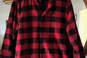 Bershka shirt in red check. Unisex.
