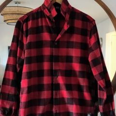 Bershka shirt in red check. Unisex.