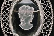 Vintage Whiting &amp; Davis Intaglio Brooch