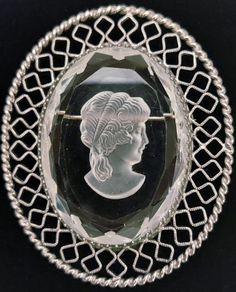 Vintage Whiting & Davis Intaglio Brooch