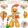 FREE SHIPPING Inflatable Christmas Decorations 240cm(8ft) Christmas Inflatables Gingerbread Blow Up Christmas Outdoor Decorations Christmas Garden Decorations Built-in LED Xmas Decorations Image 5