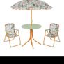 Kids table set. Outdoor furniture set. Kids camping set. 4-Piece set: Kids ensemble with 2 folding chairs, table and parasol. Picnic table Image 2