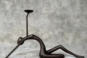 Abstract Candle Holder - Bronze