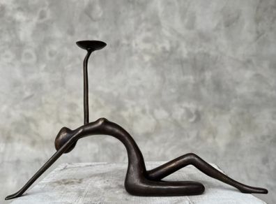 Abstract Candle Holder - Bronze